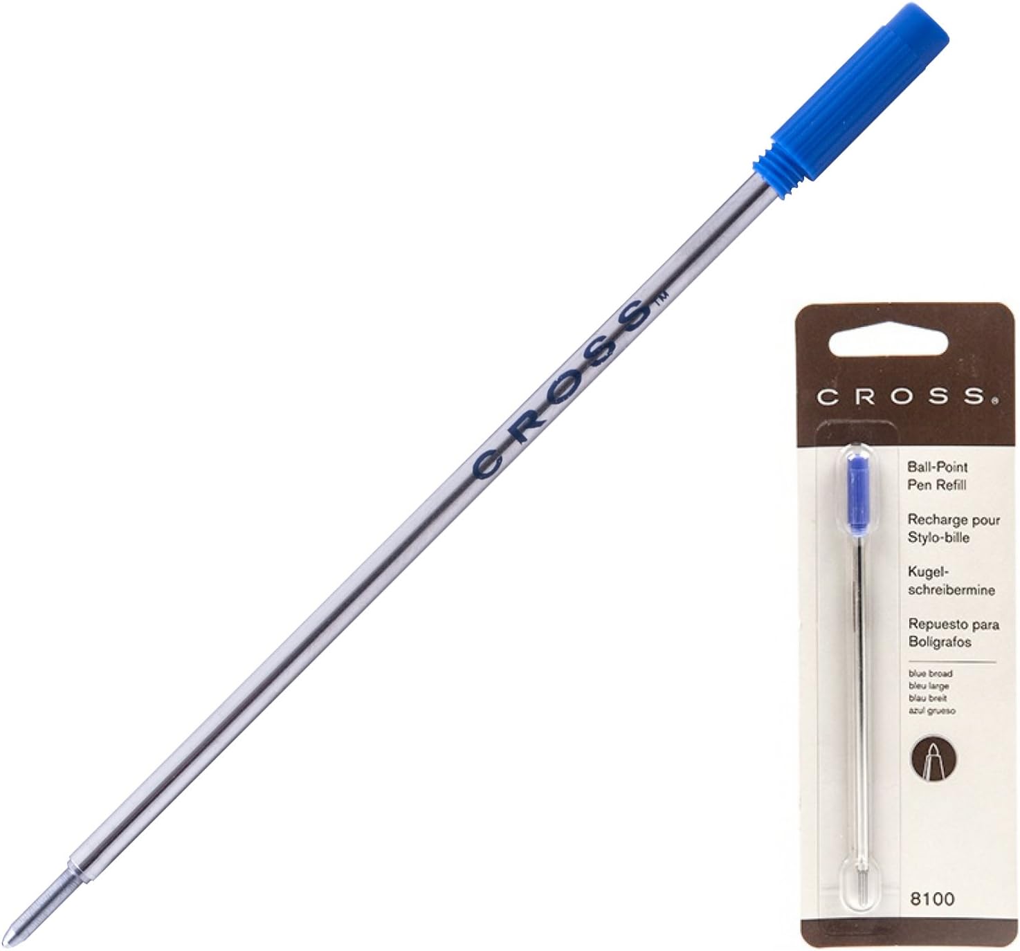 Cross Selectip Gel Rollingball Pen Refill, Black, 1 per Card (8523) Rollerball