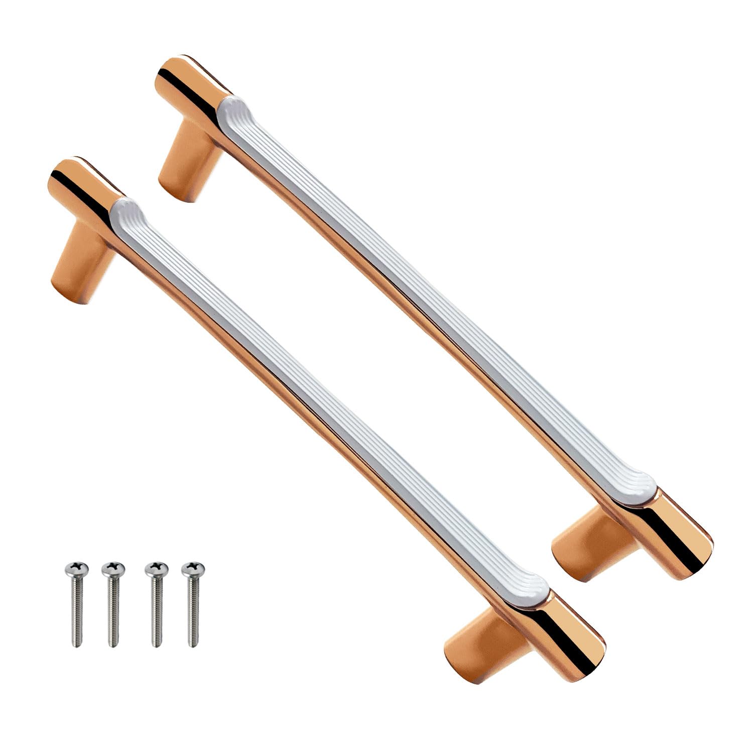 VOLO Rose Gold Cabinet Handles - Sleek Pulls -1 VOLO Rose Gold Cabinet Handles - Sleek Pulls -1