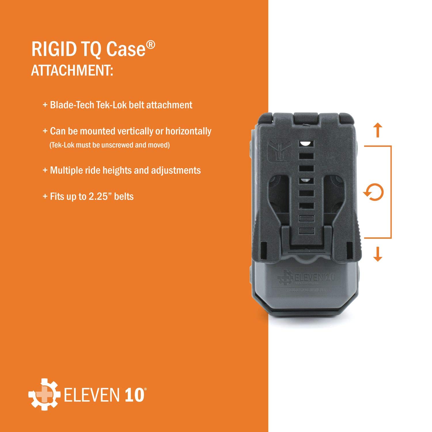 Eleven 10 Étui rigide pour garrot SOF-TT avec fixation ceinture Noir
