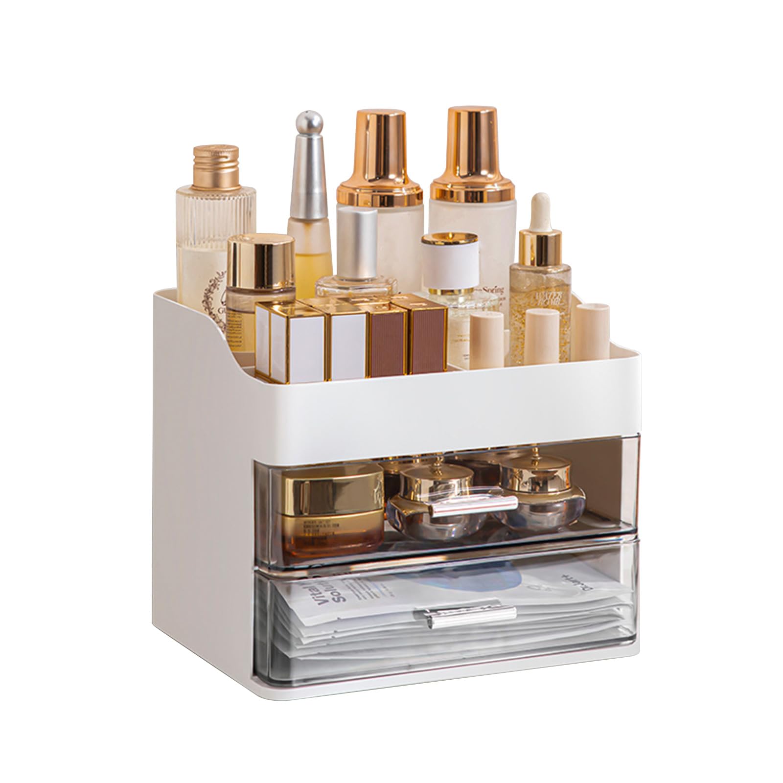 DASITON Makeup Organiser with 2 Drawers