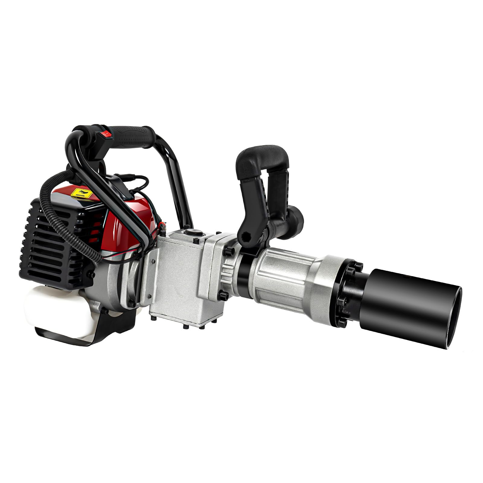 Benzin Pfahlramme 32.6cc 0.9L,2 Takt 900W Profi Benzin Motor Pfahlramme Zaunpfahlramme Handramme Pfostentreiber Ramme Zaunbau Pile Driver