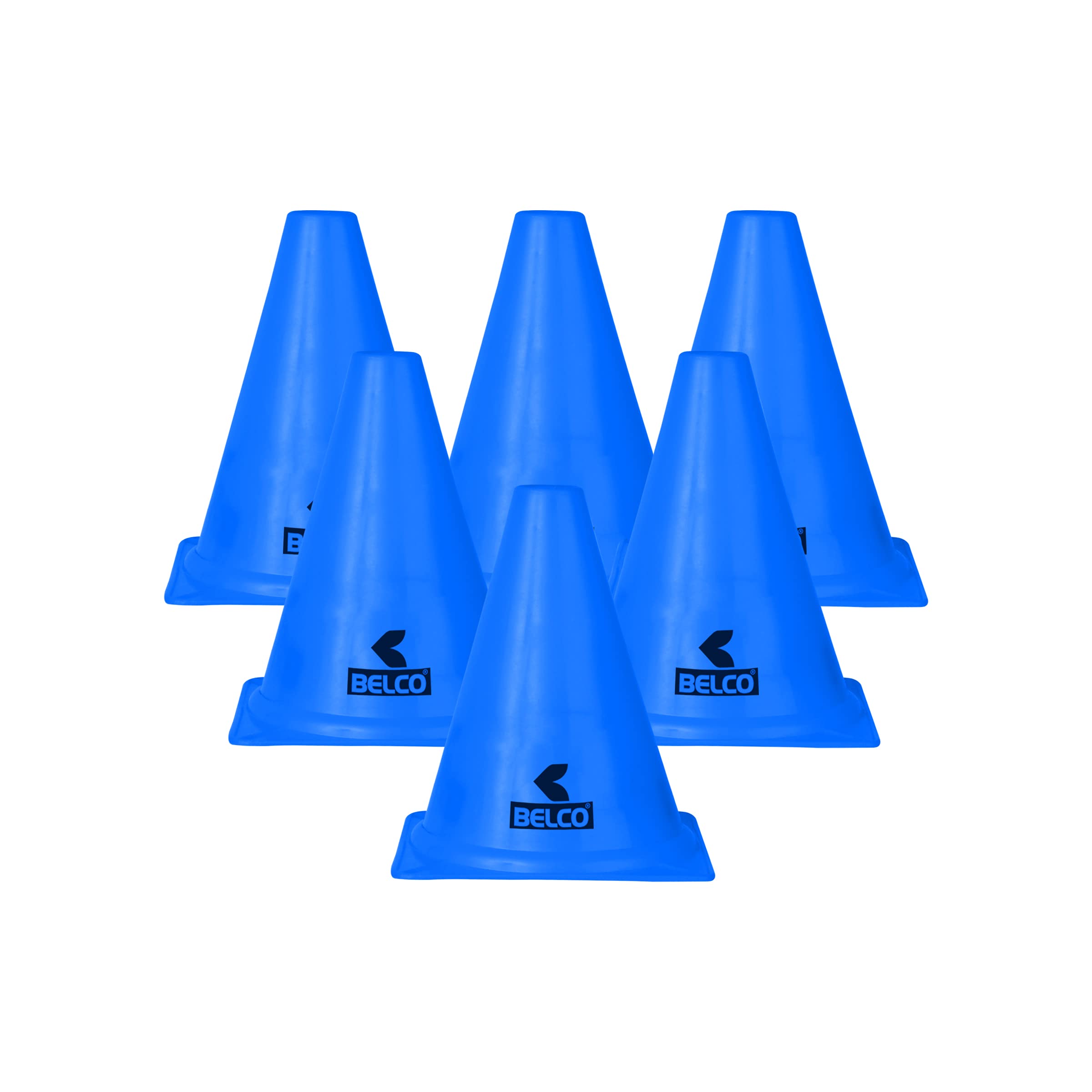 Belco Sports 6 Inch Cone Marker Set Blue (Blue, Pack of 6) (B095CDV8PF) Amazon Price History, Amazon Price Tracker