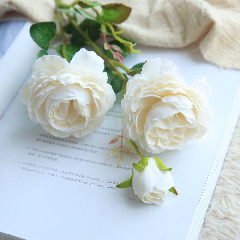 Amazon.com: ZXDdxjiu Faux Flowers,Fake Flowers, Peony Real