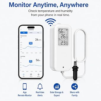 Daytech Freezer WiFi Temperature & Humidity Sensor