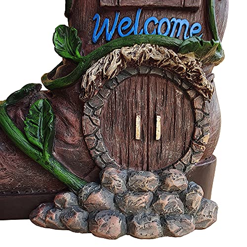 Mildahjoy Jhp Mushroom Fairy House Garden Statues Of Boots thumb #6