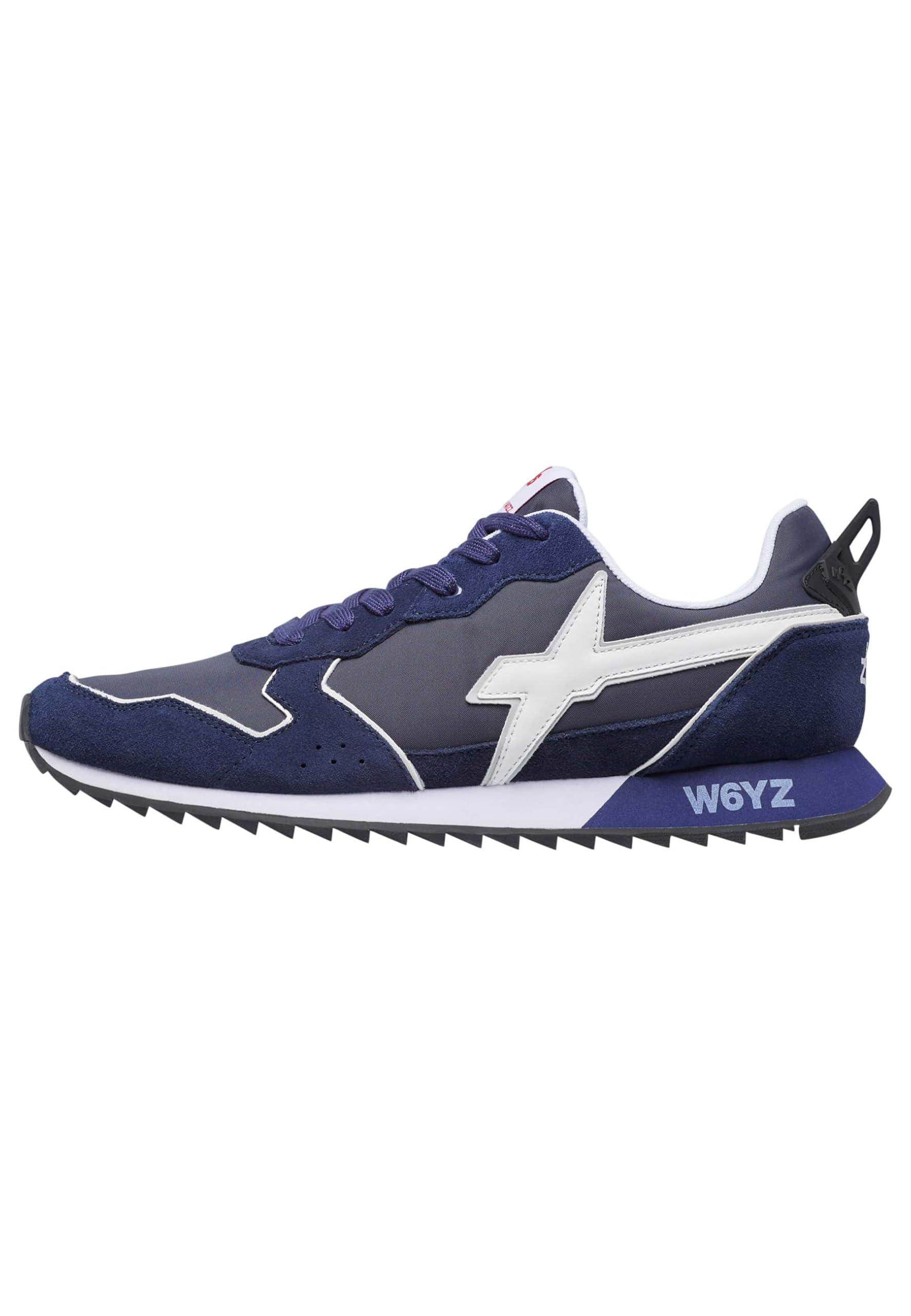 W6yz Technical Fabric and Suede Trainers, Blue, 11 UK