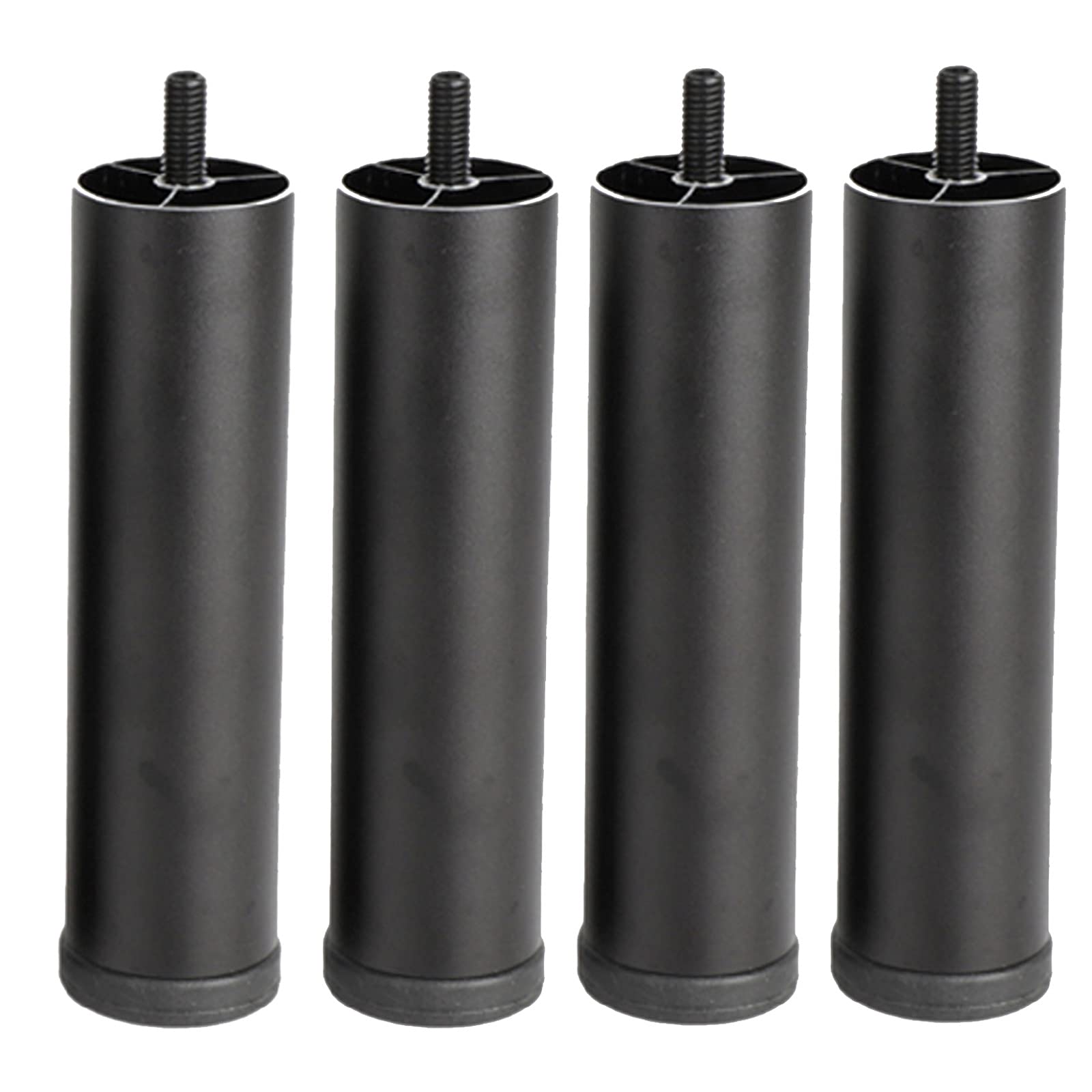 4 gambe regolabili per mobili, gambe in metallo spesse, gambe in metallo, piedini regolabili per divano, letto, armadio, cucina, colazione, bar, TV, scrivania