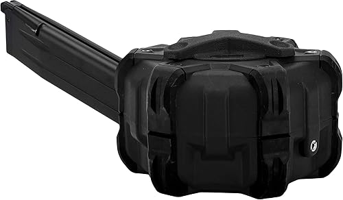 Miniatura 4 de Evike Airsoft AW - Tambor personalizado Airsoft Mag para pistolas y rifles de aire comprimido de gas (Modelo TM Hi-CapaNegro)