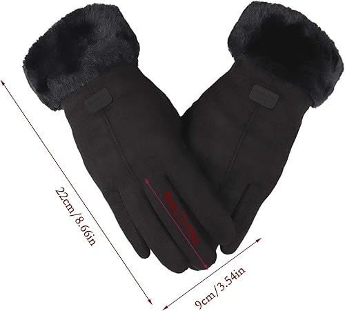 Miniatura 6 de Winter Gloves for Women,Cold Weather Touch Screen Gloves, Lightweigh Soft Thermal Glove for Cycling, Biking Gifts for Women
