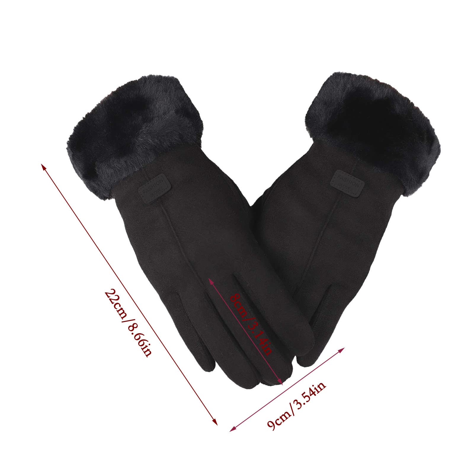 Guanti sci adulto 500 SPORT neri e kaki