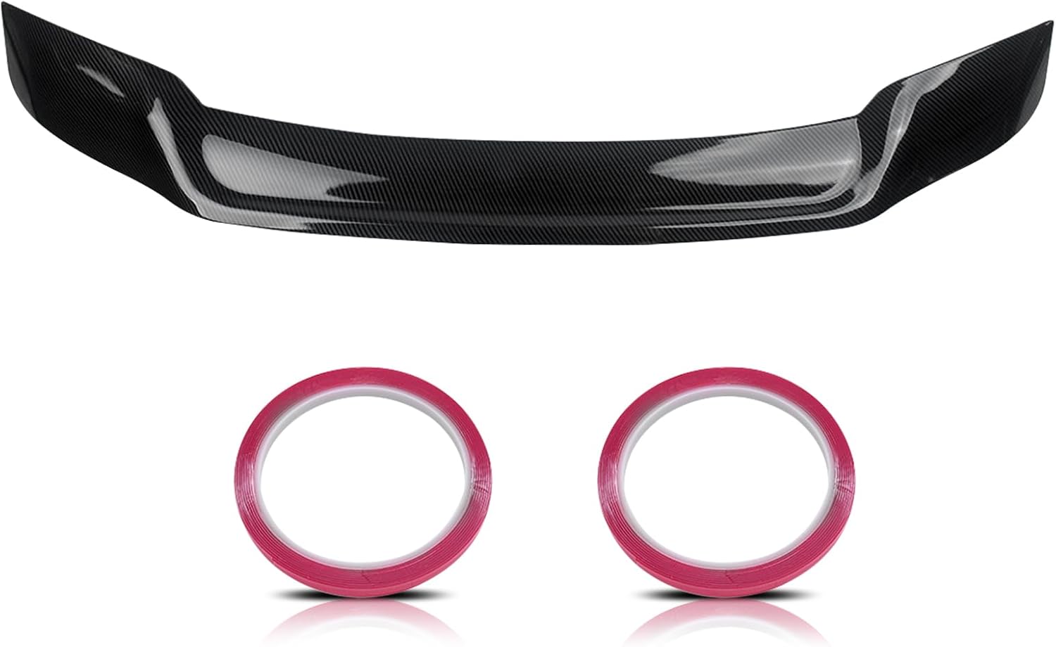 Rear Trunk Lip Spoiler R Style Highkick Wing Compatible with 11th Gen Honda Accord LX/EX/Hybrid Sport/Prime 2023 2024 2025 Sedan Accessories (Carbon Fiber)