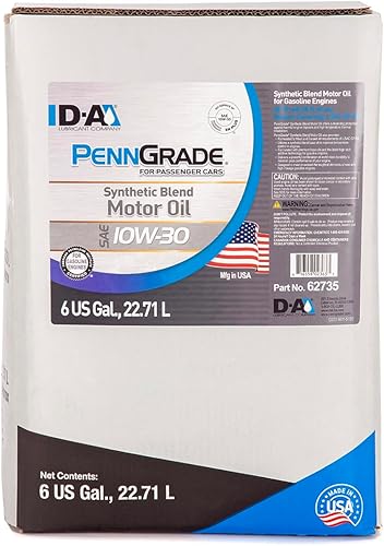 Miniatura 10 de Aceite de motor PennGrade  Lubricantes D-A  Mezcla sintética  SAE 10W-30  Caja de 12 cuartos de galón