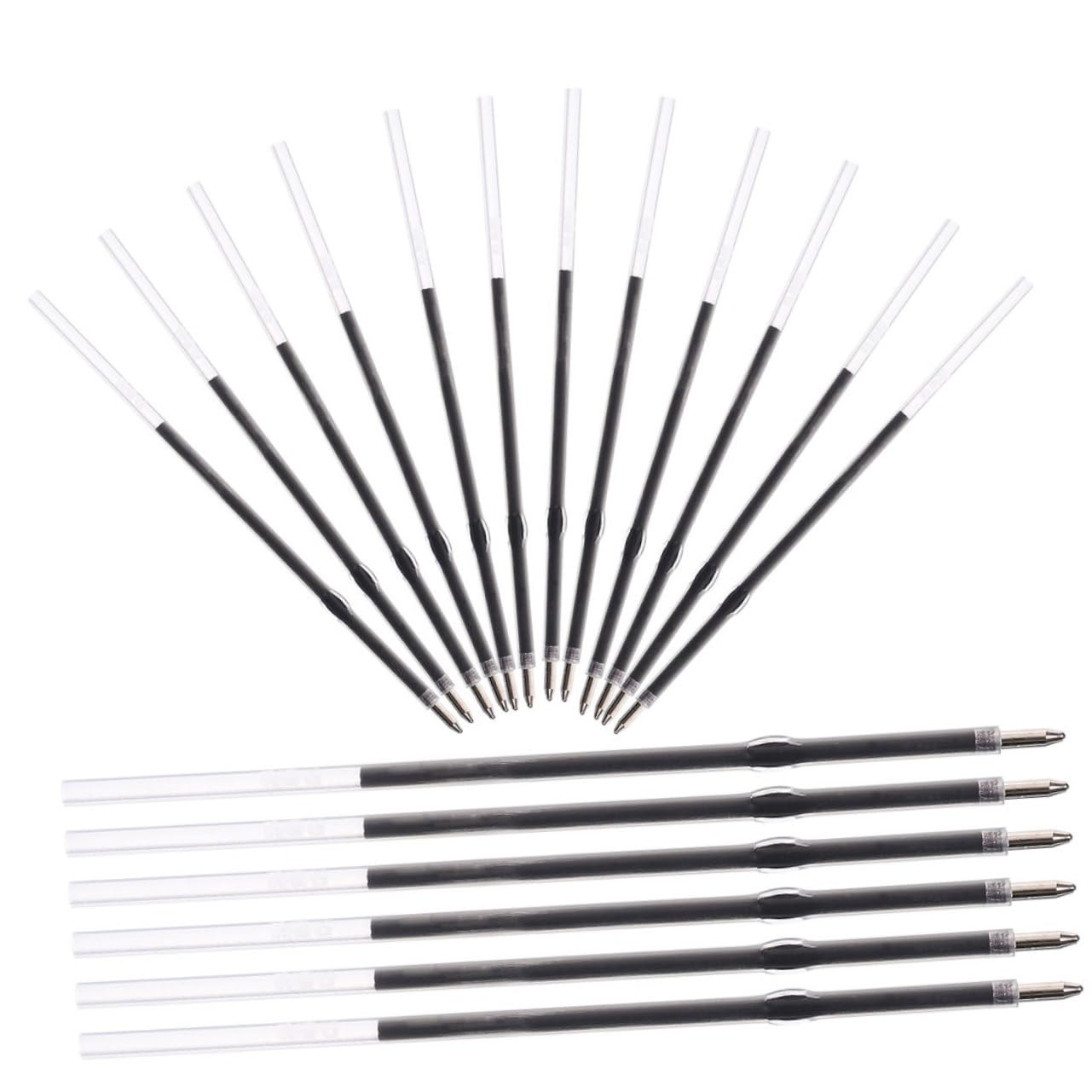 Angoily 3 Ensembles Recharge À Séchage Rapide Recharges De Stylos À Écriture Lisse Remplacements De Recharge De Stylo Recharges D'encre Pour Stylo Bille D'acier 200 Pièces * 3