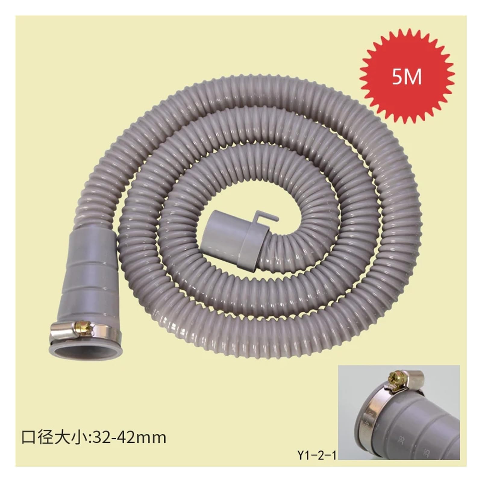 Raccordi For Downpipe Allungabili | Compatibile Con Lavatrice Completamente Automatica, Lavabo, Lavabo(5 m send pipe hoop)