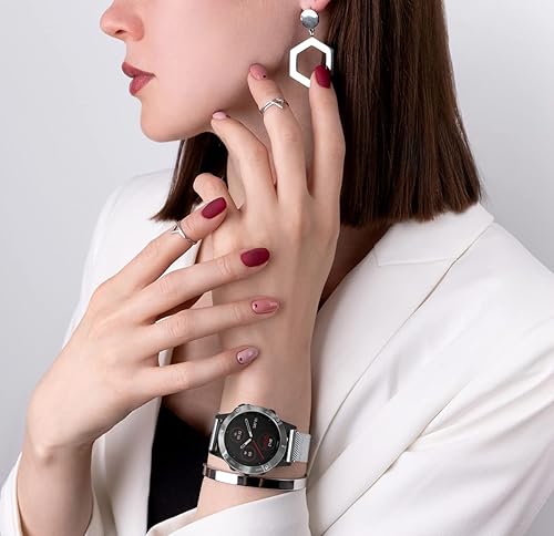 Miniatura 3 de Fenix 7X/Fenix 6X Pro/Fenix 6X Sapphire Solar Watch Bands, 0.86 pulgadas, malla de metal de ajuste rápido, correa de repuesto de acero inoxidable