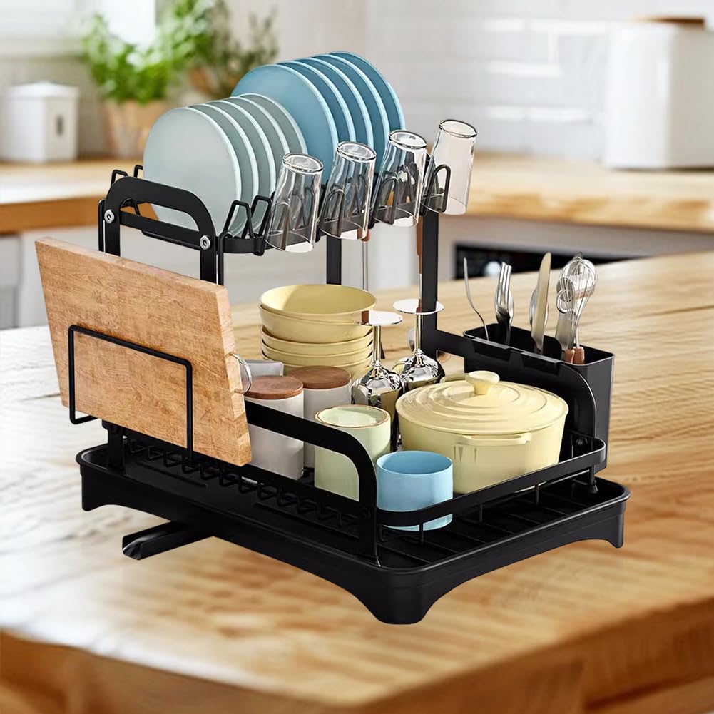 Escurreplatos para Cuencos Multifuncional, Escurridor de Platos y