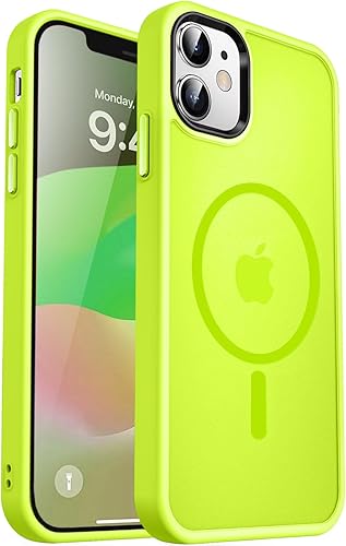 Vista 832 de MOCCA - Funda magnética resistente para iPhone 11 de 6.1 pulgadas, compatible con MagSafe, protector de pantalla de vidrio + protector de lente
