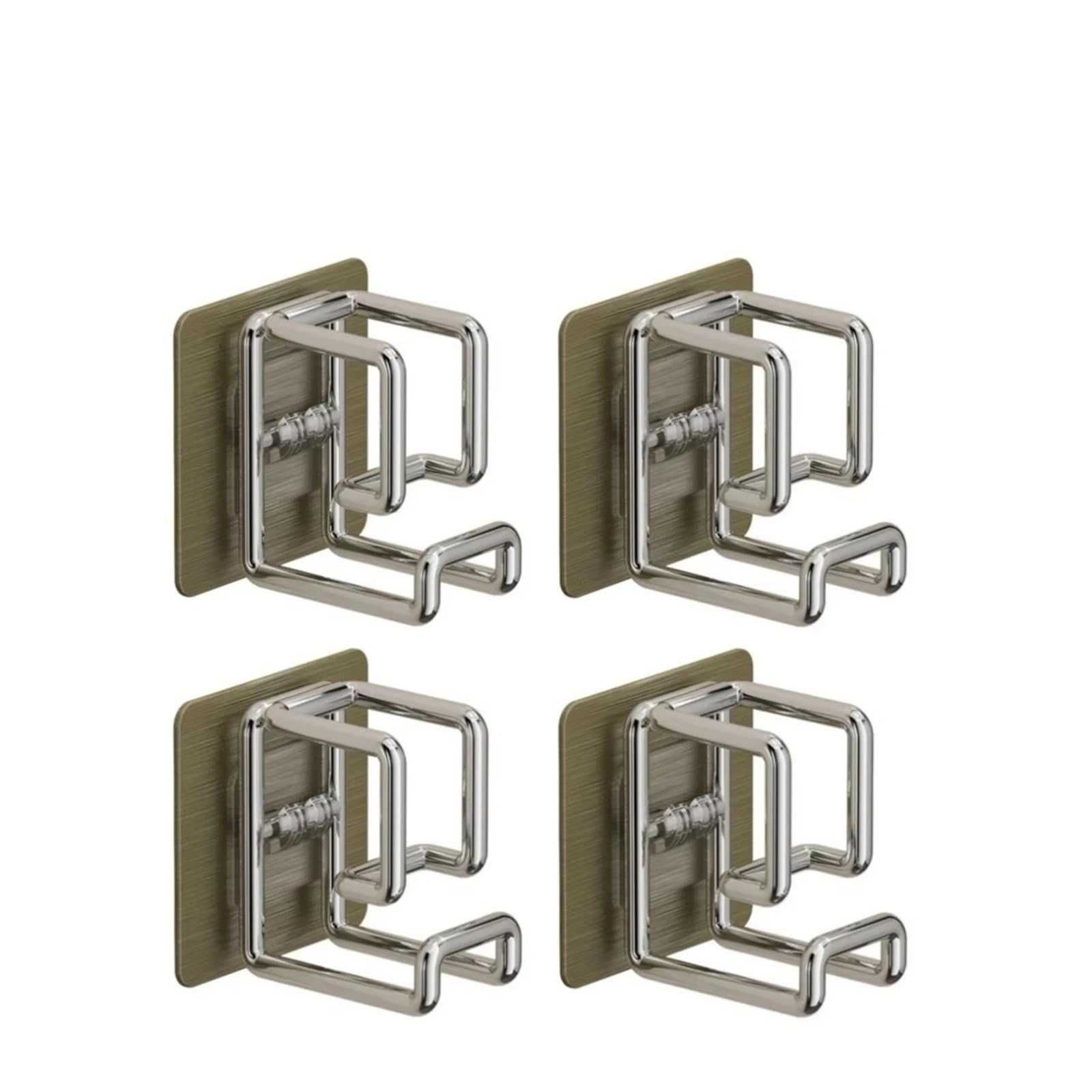 YCENJEPSAZ 1/2/4/6Pcs Stainless Steel Washbasin Hook Multifunction Punch-free Kitchen Bathroom Rack Basin Storage Rack Towel Hanging Holder(4pcs)