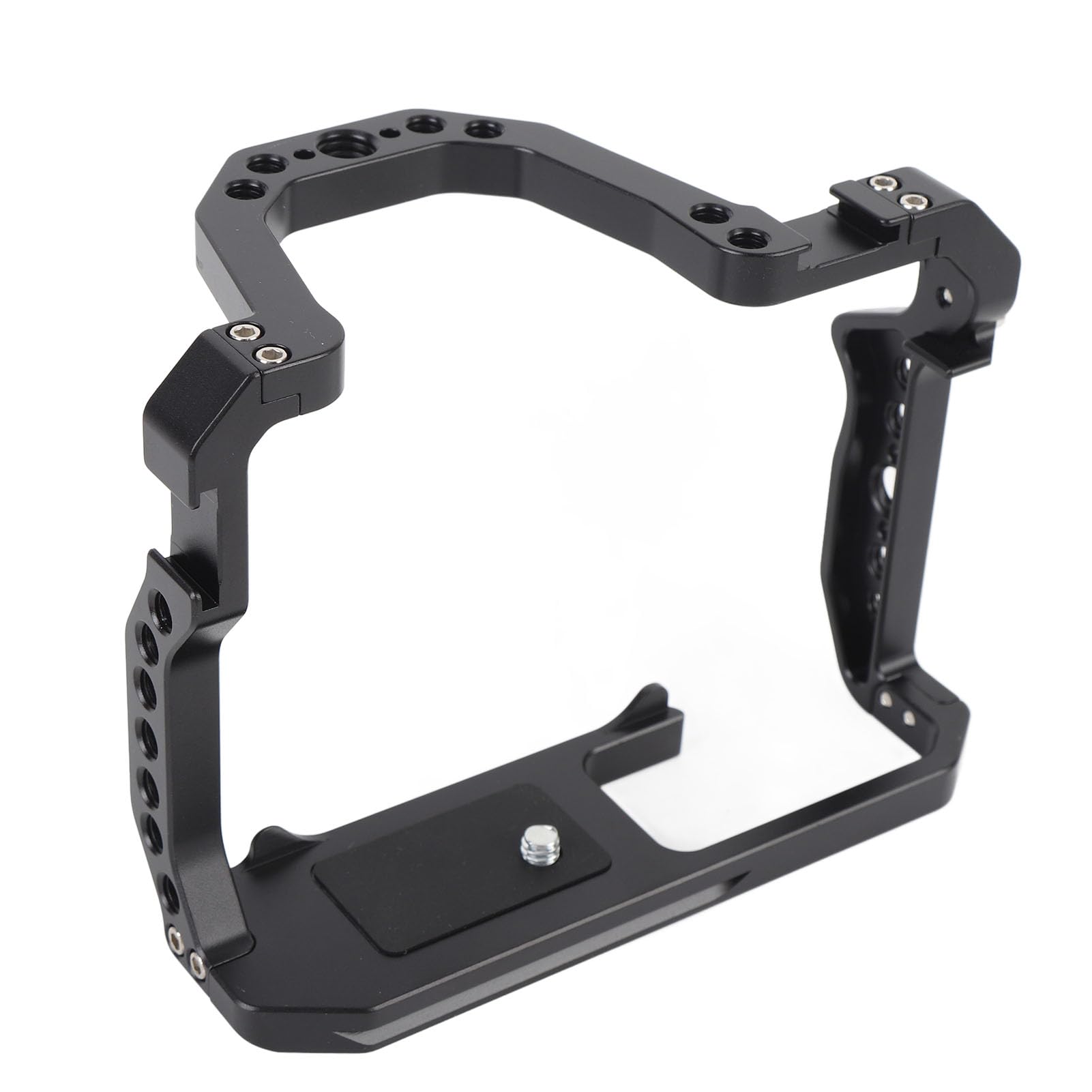 Jaula de Aluminio para Cámara Jaula de Extensión de Plataforma de Video Duradera para 200D 200DII, Fijación Segura con Llaves en Forma de L, Liberación Rápida para Transiciones Suaves,