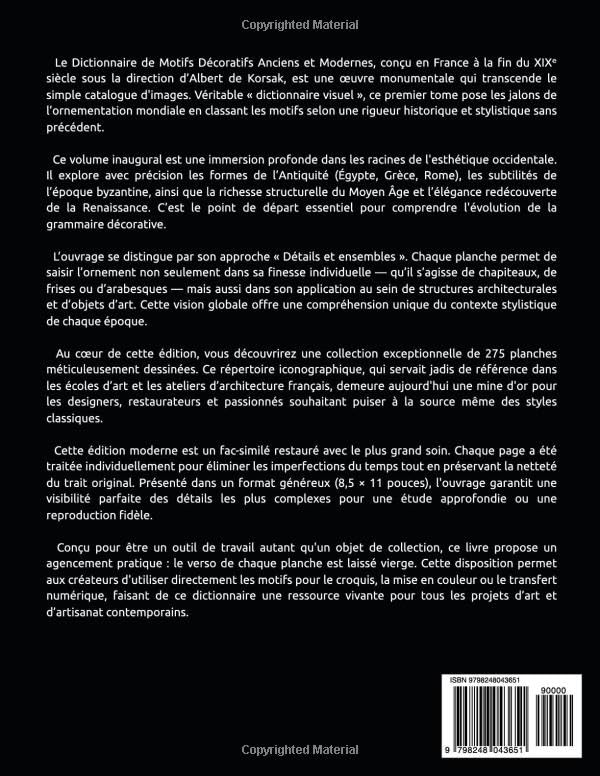 Dictionnaire de motifs décoratifs : édition restaurée grand format - 3