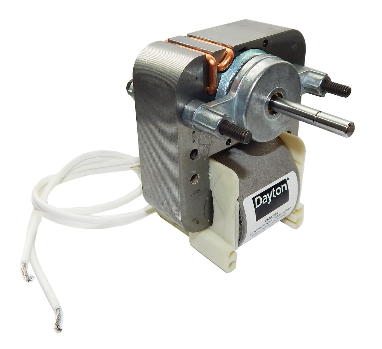 Dayton 4M072 C-Frame Motor, 1" L, Stud/Hole, CWSE