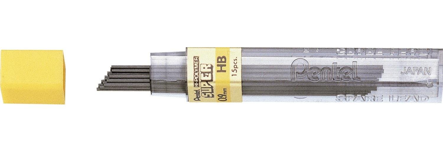 Pentel 50-HB9 Box of 15 Leads 0.9 mm HB