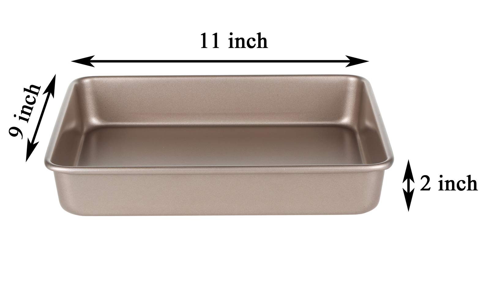 Walooza Backblech-Set, antihaftbeschichtet, 27,9 cm, Backblech, -Backblech, für Toaster, Backform, 5,1 cm, ungiftig, strapazierfähig und leicht zu reinigen