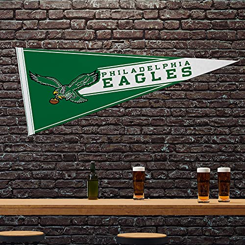 rico industries nfl footballretro 1234 x 3034 felt wall dcor pennant - great for homebed roomman cave dcor