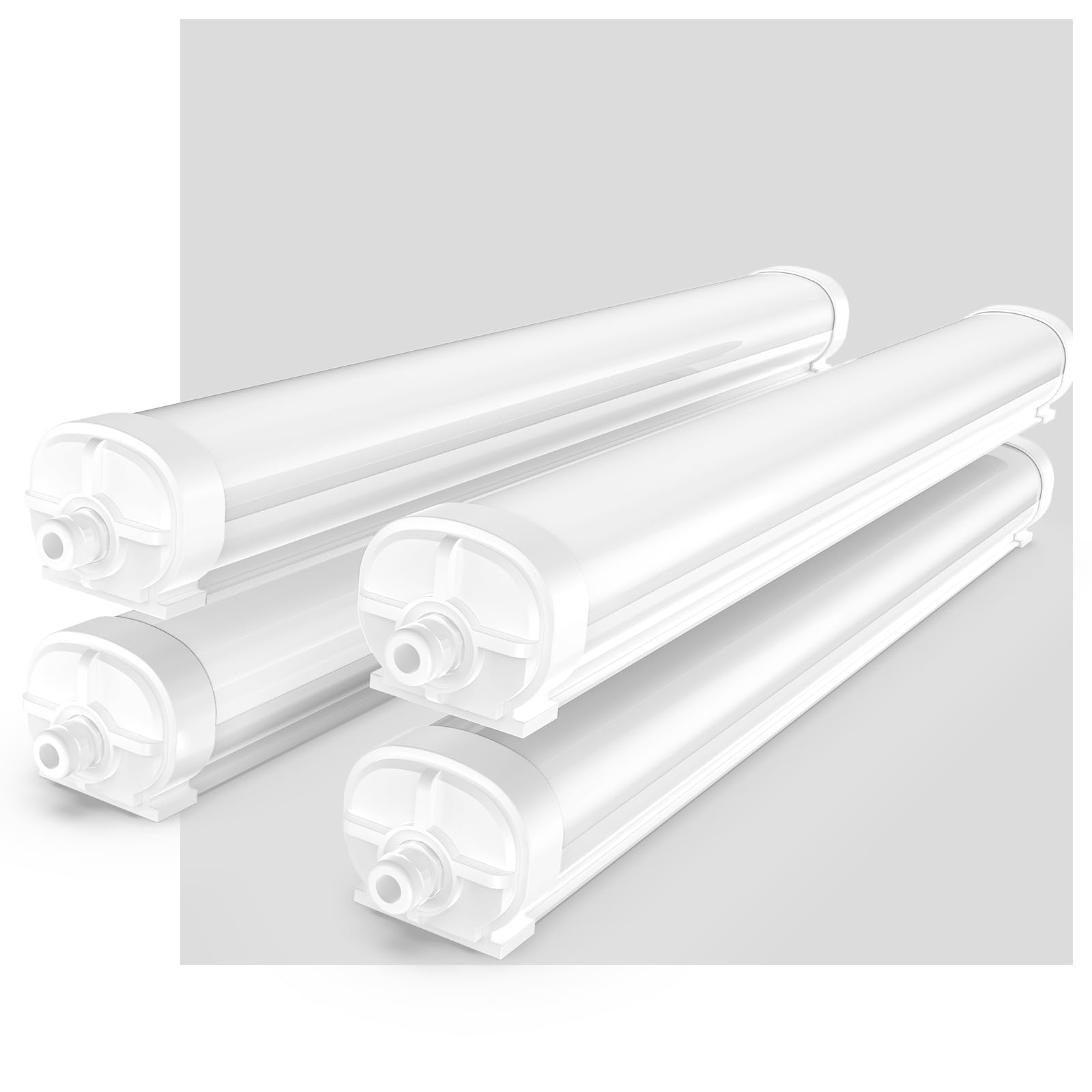 RUISUN LED Feuchtraumleuchte Bürodeckenleuchten Werkstattlampe IP65 Wasserdicht led leuchten decke Verknüpfbar