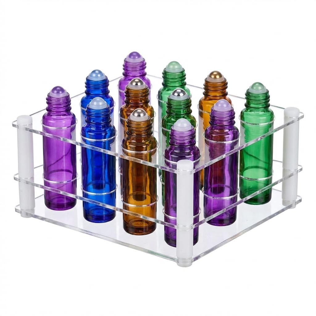 Amazon.com: BOXIN 12Slots Roller Bottles Holder, Perfect