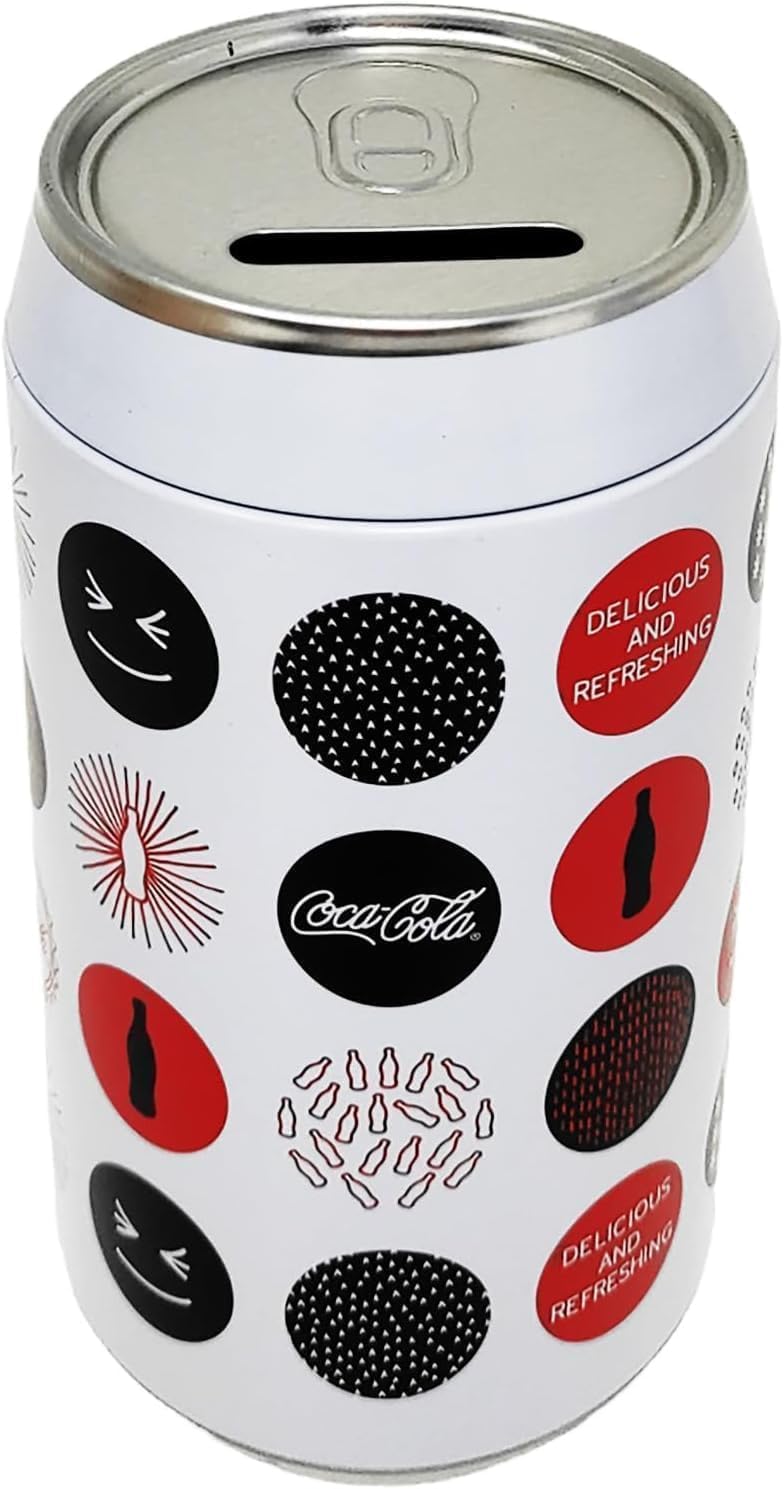 Tirelire Enjoy Cola étanche - Boîte à économies Rouge Et Blanc 15x10 Cm, Idéale Pour épargner Sans Craquer !