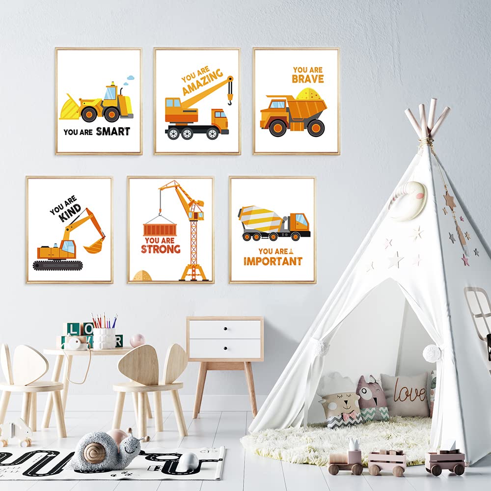 StephenKenny 活版印刷 ポスター TRUCK FURNITURE Amazon.com: IIILUYOT 6 Pcs Inspirational Truck Poster for