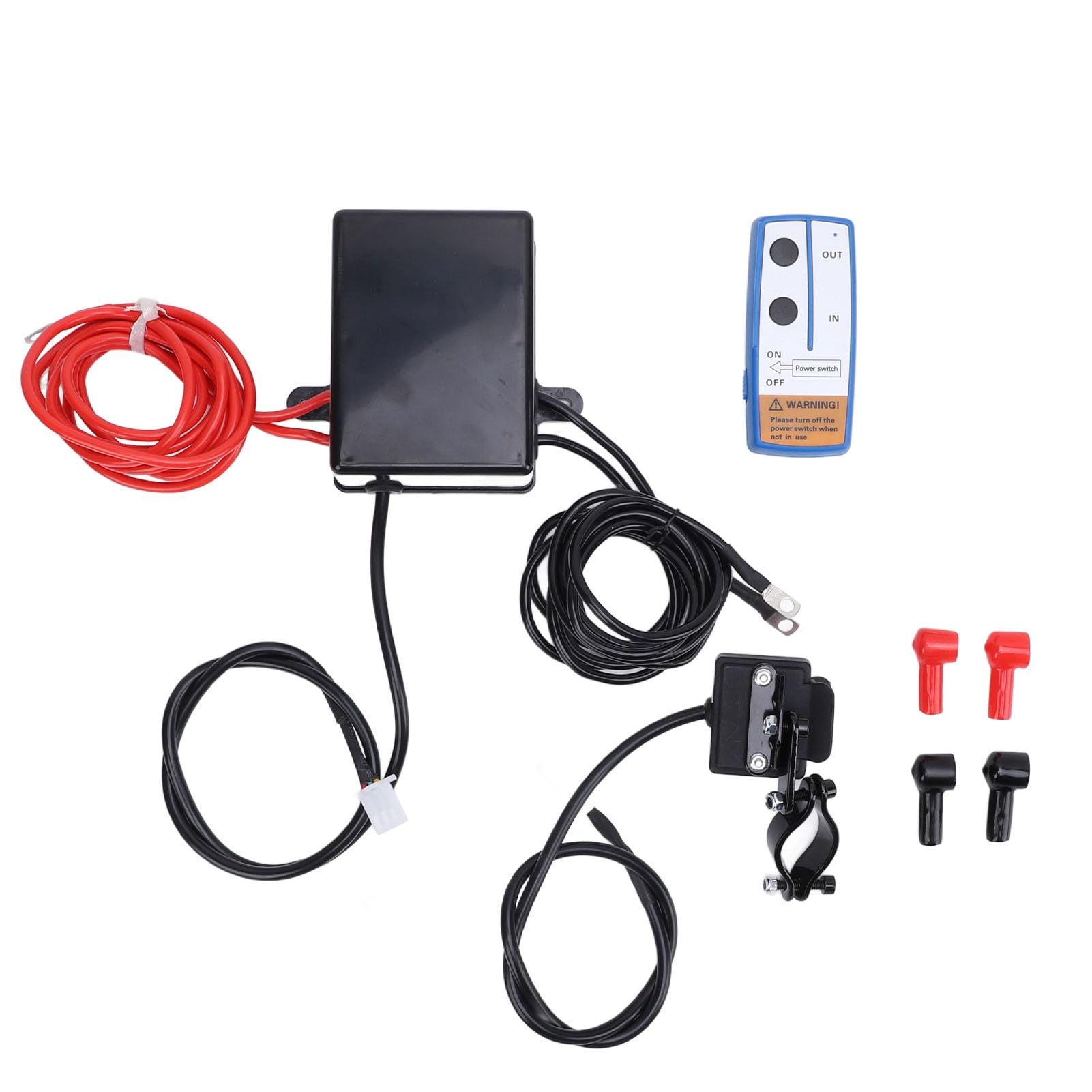 Kit de Télécommande de Treuil sans Fil DC12 V, Contrôleur de Treuil Universel, Kits de Télécommande avec Système de Double Contrôle, Idéal pour Camion de 2 000 à 4 500 LB, Véhicule
