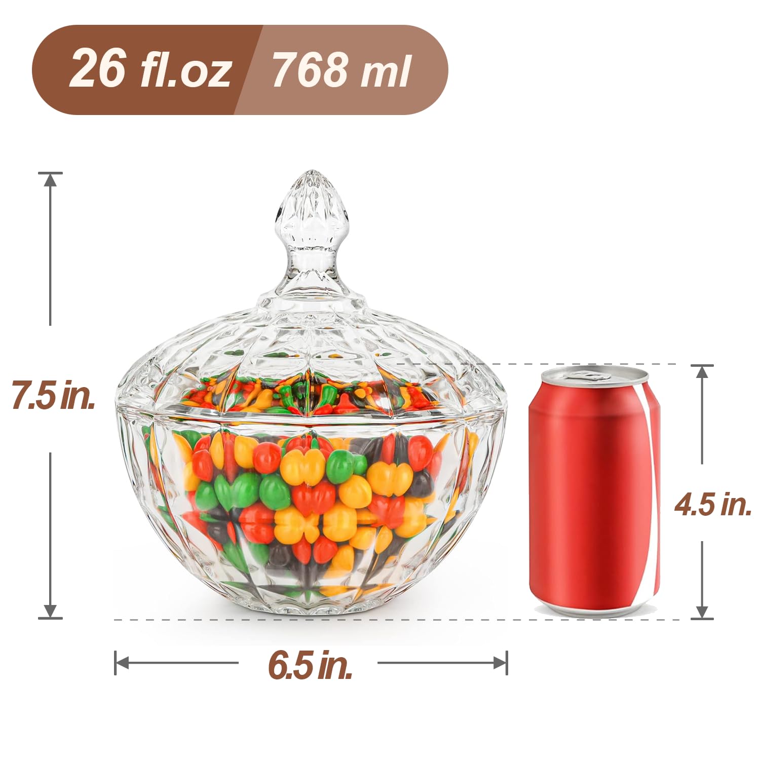 POT À BONBONS En Verre Avec Couvercle, Sucrier Couvert De 300ml/10oz Pour EUR 15,52 - PicClick FR