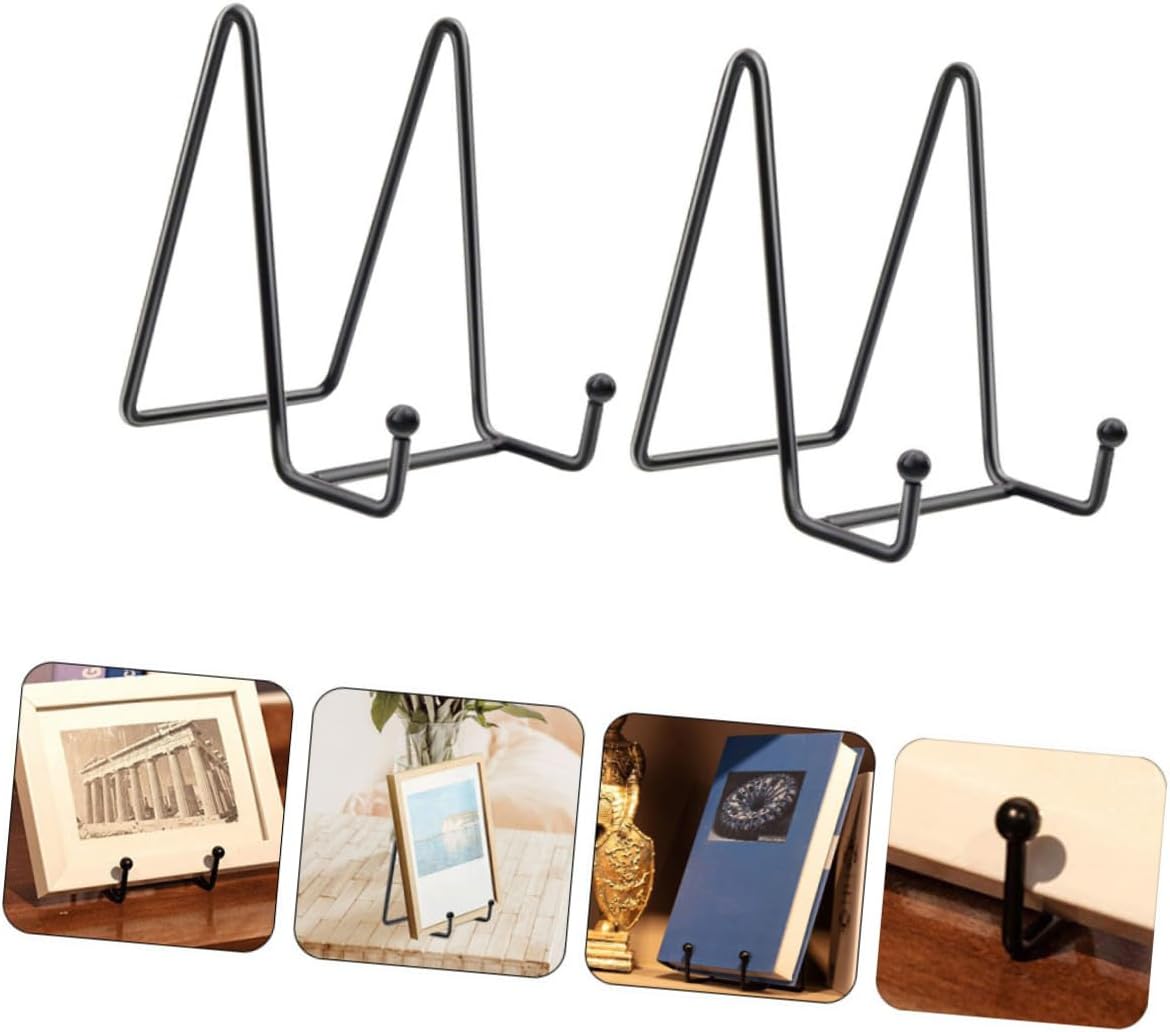 2pcs Iron Photo Display Holders for Book Office Showroom