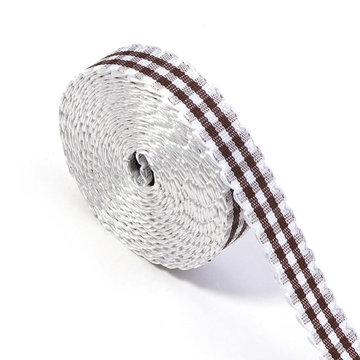 CIVIOOH 5Yards 10mm Plaid Cotton Ribbon Wedding Decoration DIY Sewing Fabric Handmade Bow Ribbons Gift Packaging