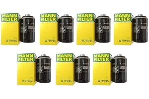Engine Oil Spin On Filter Set Fits Audi VW 2.0L L4 Turbocharged W 719/45-Set7 Replacement