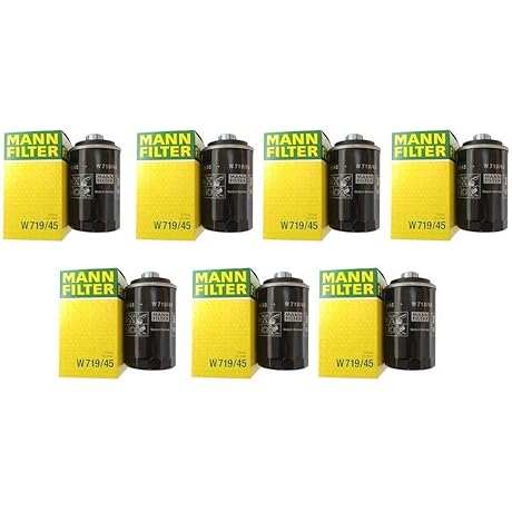 Engine Oil Spin On Filter Set Fits Audi VW 2.0L L4 Turbocharged W 719/45-Set7 Replacement