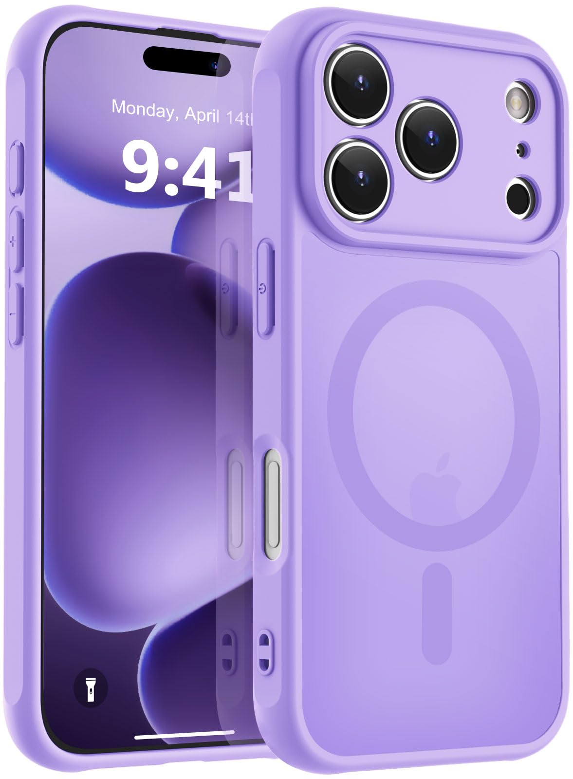 MOCCA Magnetic Shockproof for iPhone 17 Pro Max Case,Light Purple