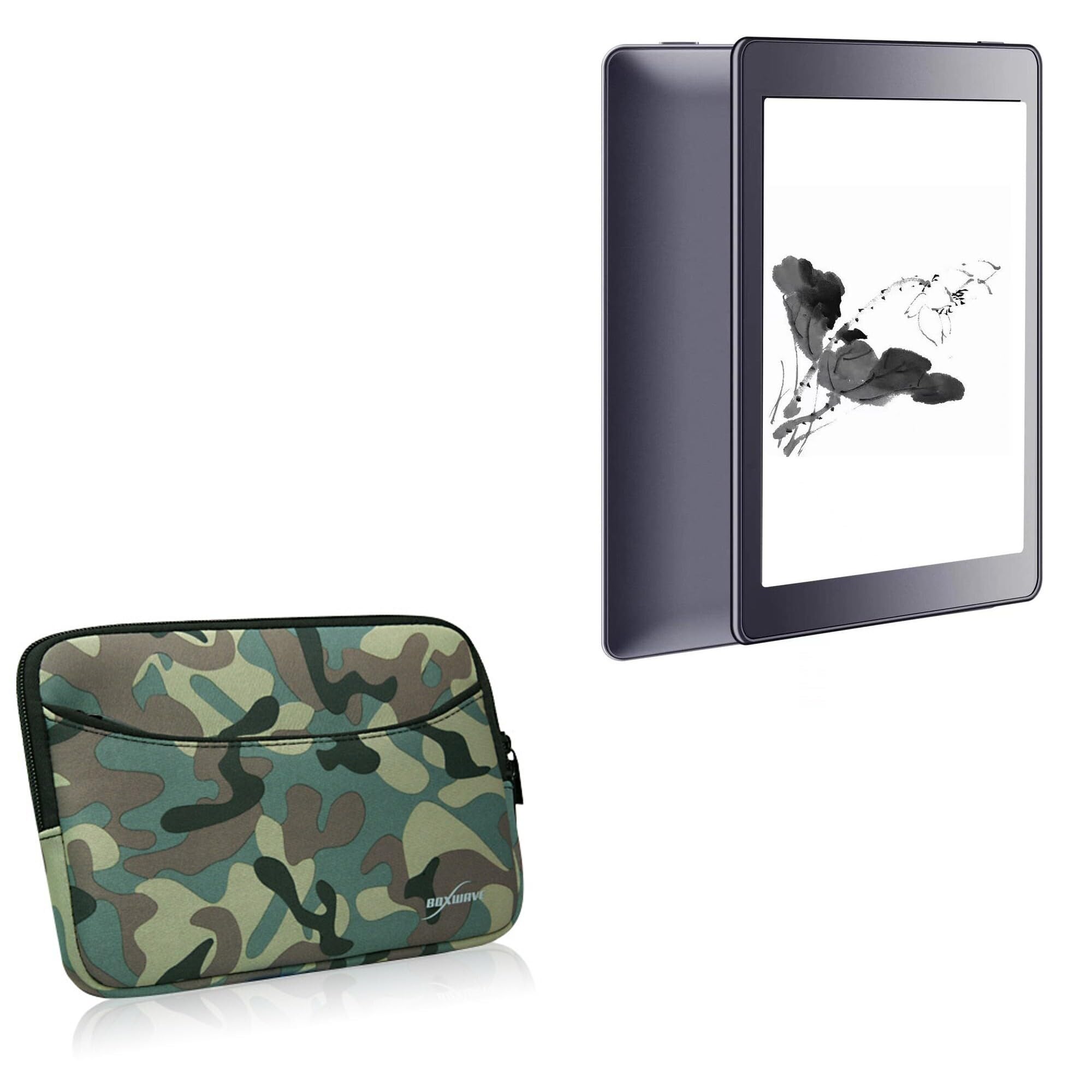 BoxWave Case Compatible with Haoqing Meebook P78 (7.8 in) - Camouflage Suit with Pocket, Neoprene Camo Suit Zipper Pocket for Storage