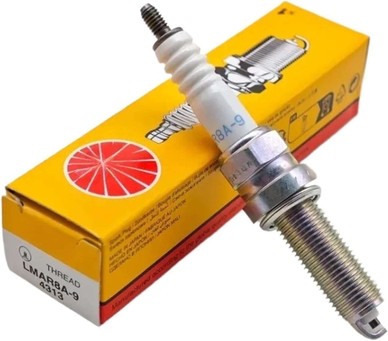 Motorcycle Spark Plug Replacement Compatible For Yamaha MT07 MT03 Compatible For CB1100 PCX160 Forza 350 Engine Direct Fit LMAR8A-9 4313(1pcs LMAR8A-9)