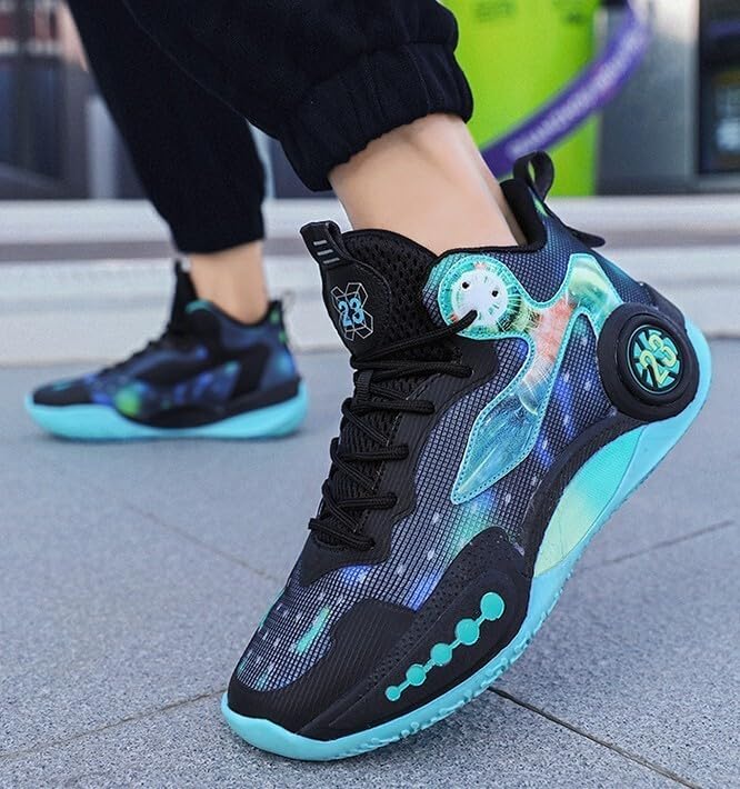 Image of Men's Basketball Shoes Fashion Printed Sneakers