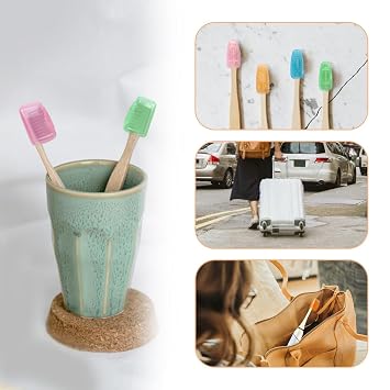 10 Pieces Portable Toothbrush Containers Travel Toothbrush Cap Cover