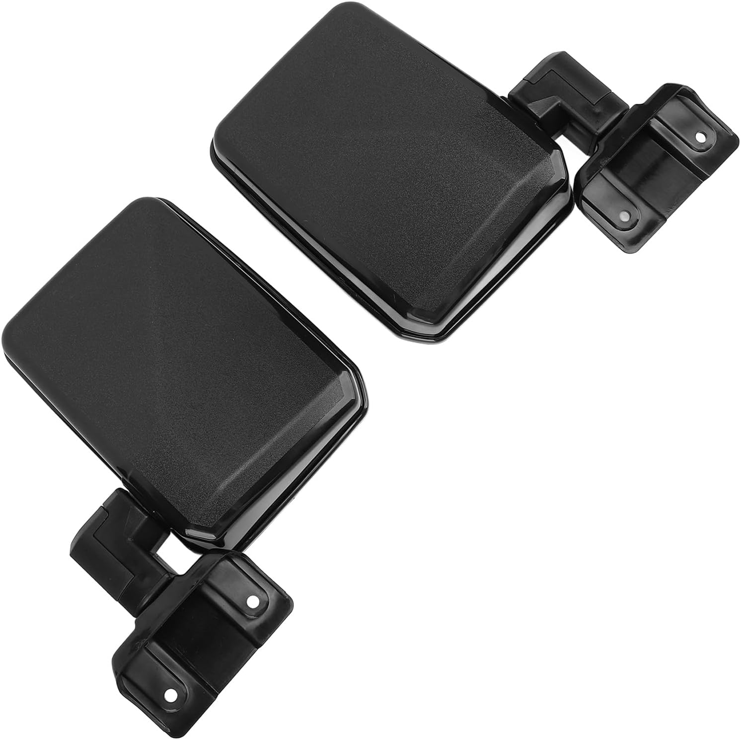 Left Right Rearview Mirror Set, Replacement Left Right Door Mirror Set for LandCruiser 70 75 78 Series 1985-2013, Driver and Passenger Side Side View Mirror, Manual Folding (Long