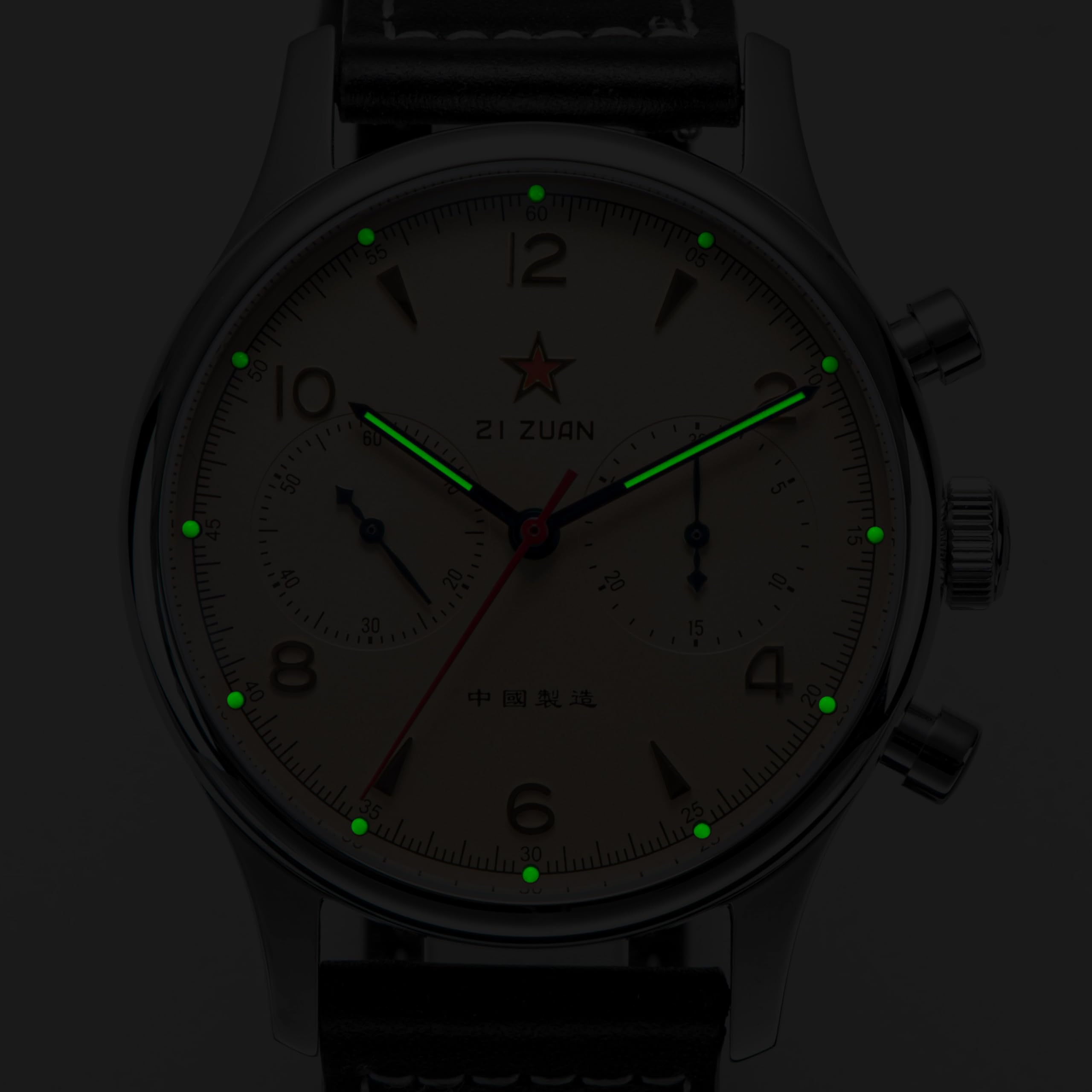 Seagull 1963 40 mm Saphirglas ST1901 Uhrwerk Herren-Chronograph 1963 SU1963RD40BN