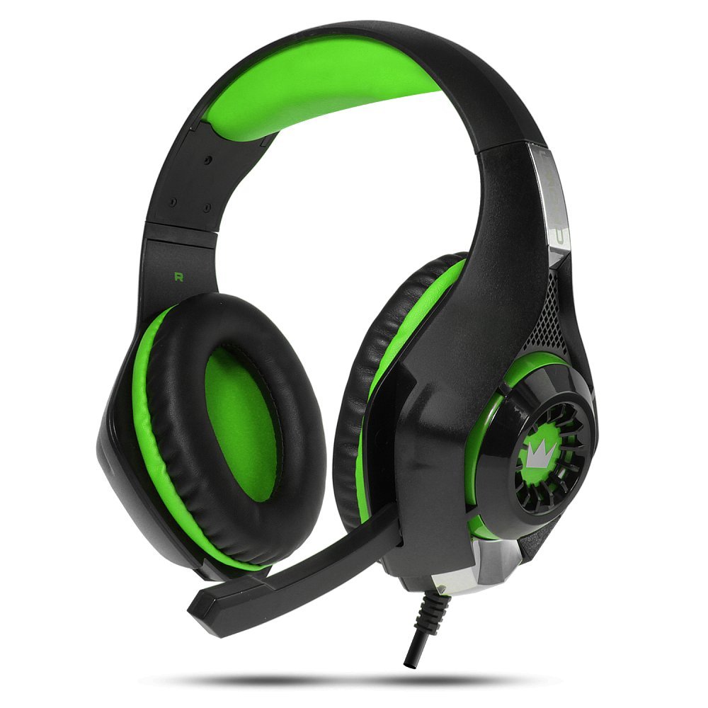 Crown Micro Cmgh 101T Green Wired Headset