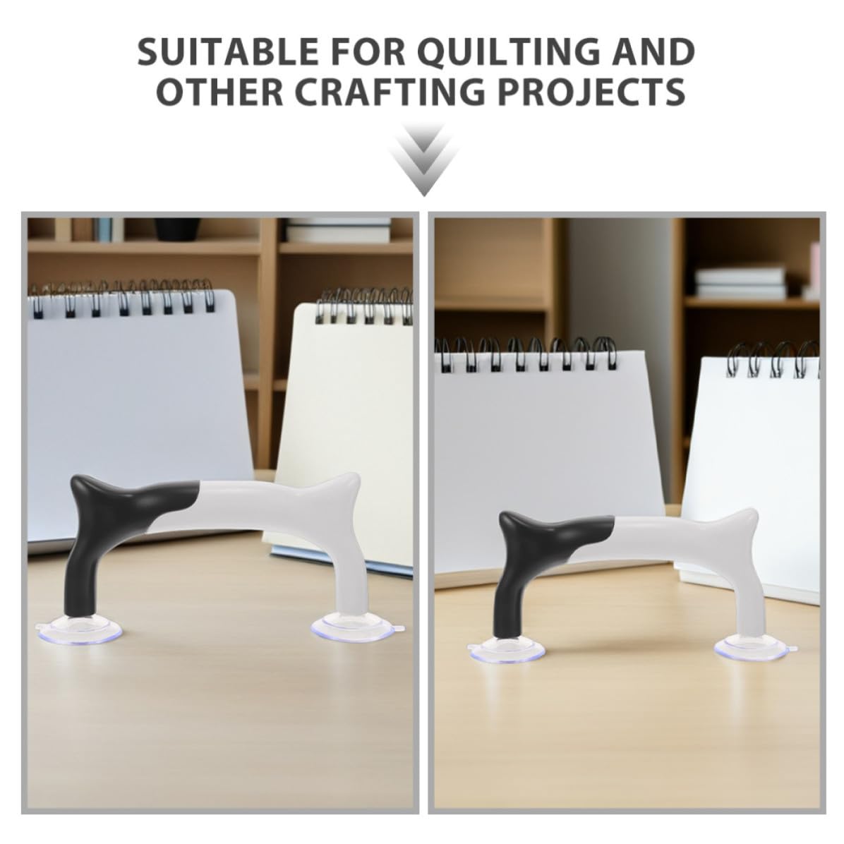 2pcs Quilting Ruler Sucker Handle Tool for Patchwork Sewing