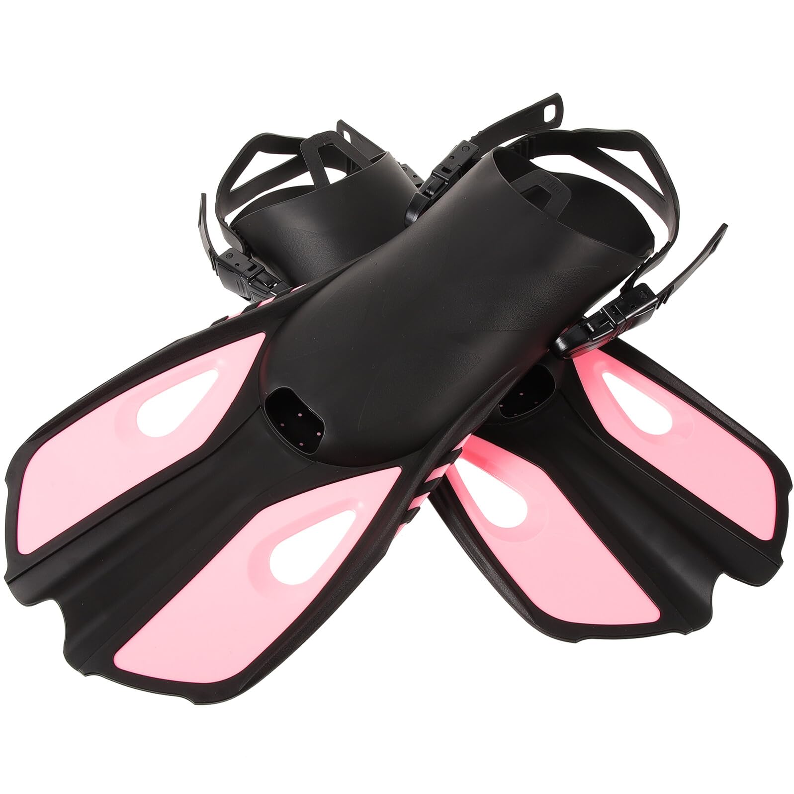 Cabilock Pinne da Immersione Regolabili per Adulti in Gomma Rosa L/xl