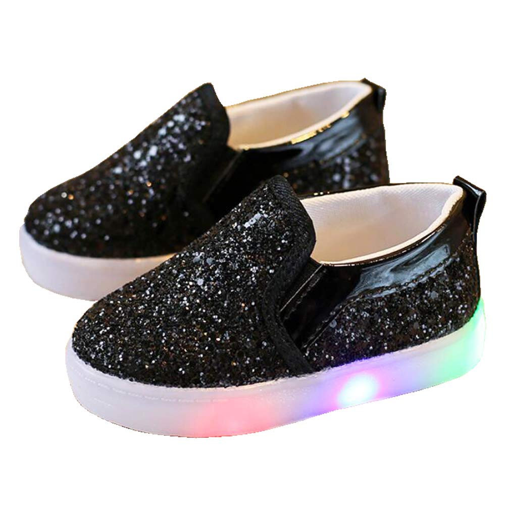 Bold N Elegant Girls Sparkling Glitter LED Light Up Moccassin Loafer Party Shoes for Toddler & Tween Girls (Silver, Numeric_10) (B0BDZFN9ZK) Amazon Price History, Amazon Price Tracker