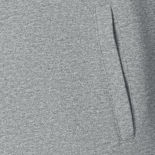 Amazon Essentials Sudadera de Forro Polar con Cuello Perkins y Cremallera Completa Hombre, Gris Claro Mezcla, L - imagen 7